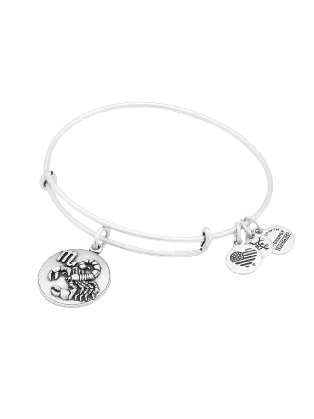 Alex and Ani Scorpio Zodiac Charm Bangle Bracelet - Silver